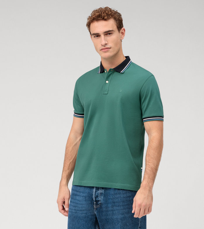 Casual Jersey, Polo, Crystal Green