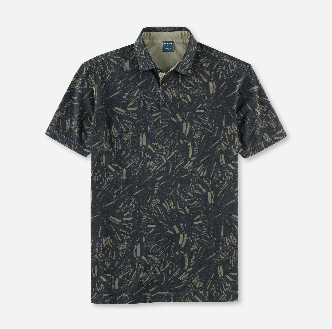OLYMP Casual Polo, modern fit, Olive