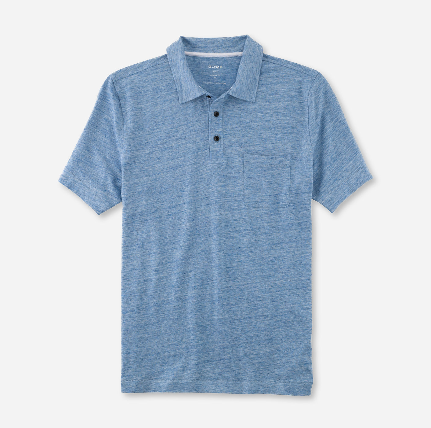 OLYMP Casual Polo, modern fit, Bleu