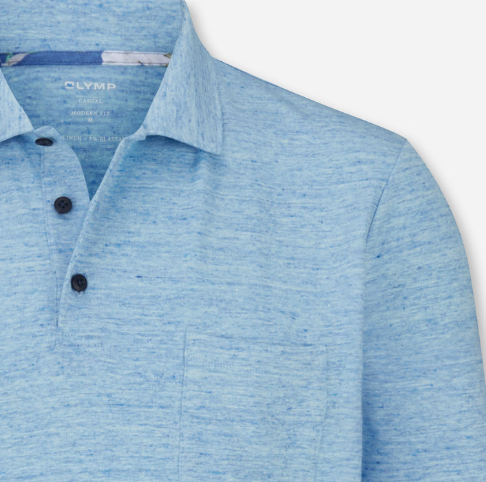 OLYMP Casual Polo, modern fit, Bleu