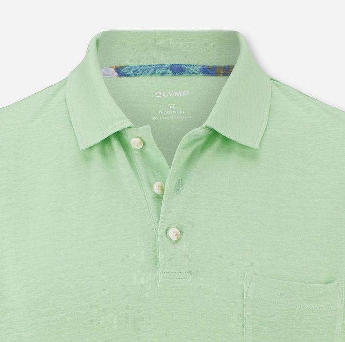 OLYMP Casual Polo, modern fit, Vert
