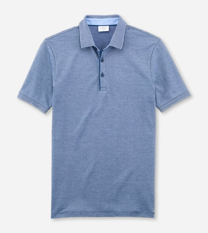 Level Five Casual , Polo, body fit, Bleu Nuit