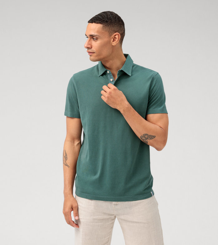 Casual Jersey, Polo, Turquoise