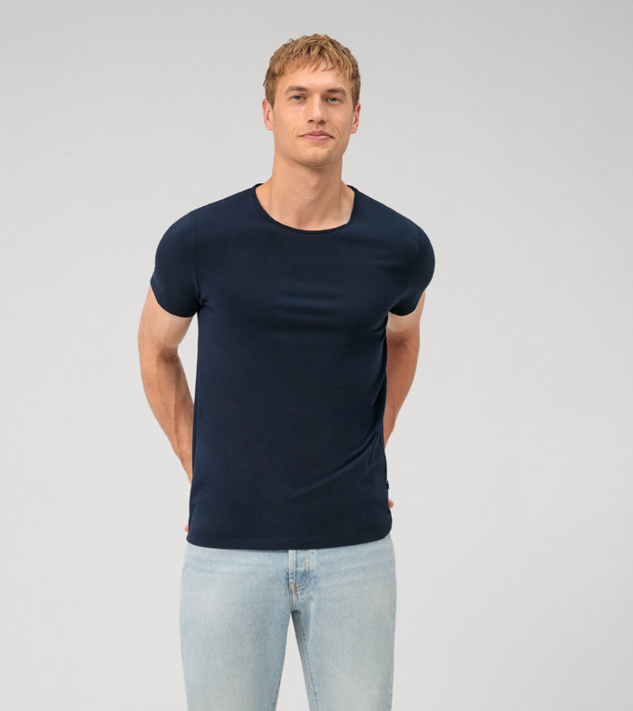 Casual Wirk, T-Shirt, Marine