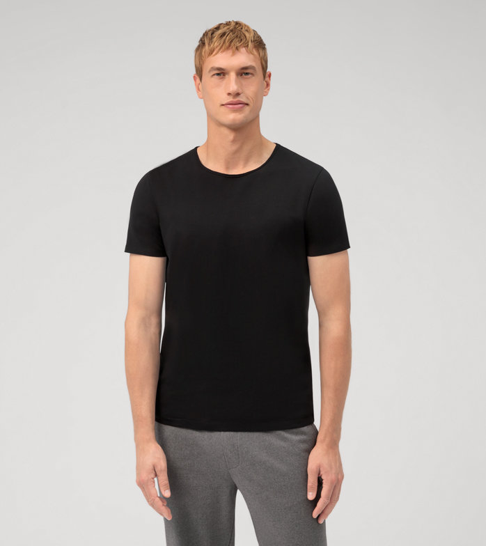 Casual Jersey, T-Shirt, Zwart