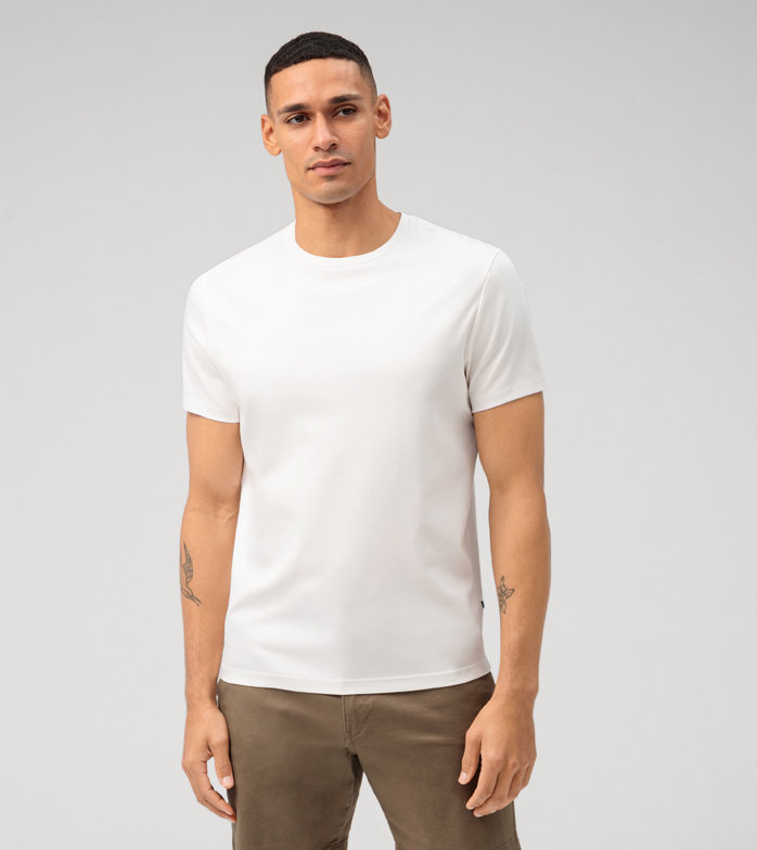 Casual Jersey, T-Shirt, Blanc Cassé
