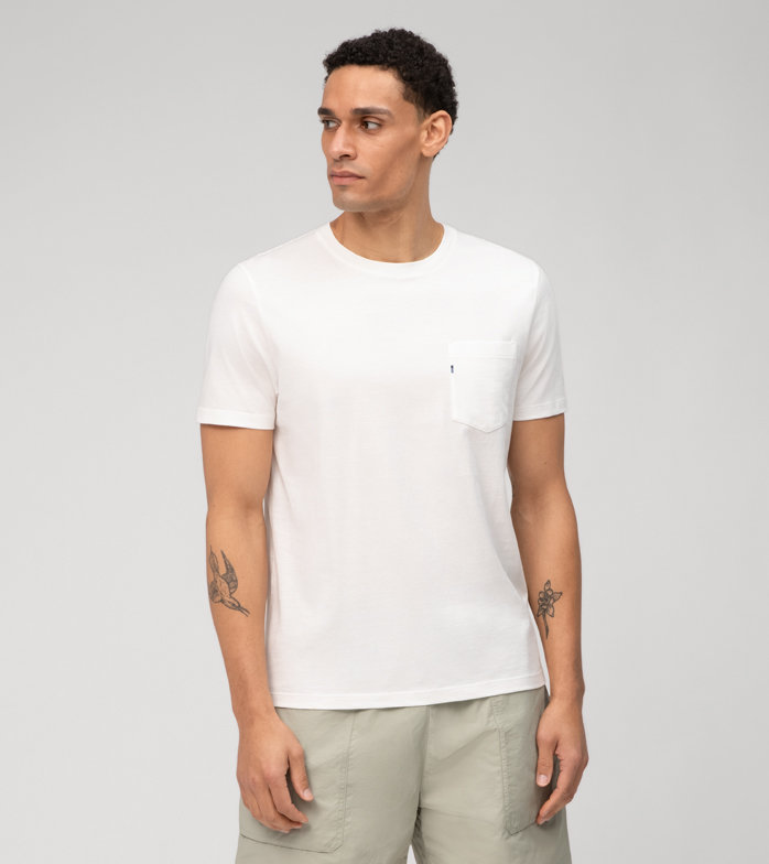 Casual Jersey, T-Shirt, Blanc Cassé