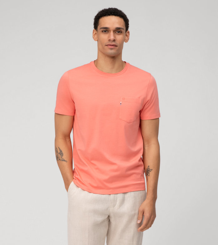 Casual Jersey, T-Shirt, Corail