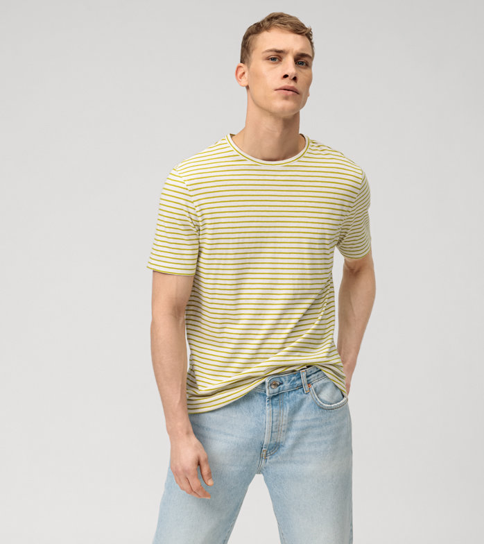 Casual , T-Shirt, modern fit, Limone
