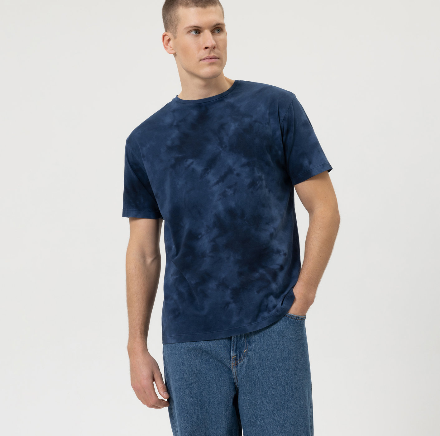 OLYMP Level Five Casual , body fit, T-Shirt | Marine - 56583218