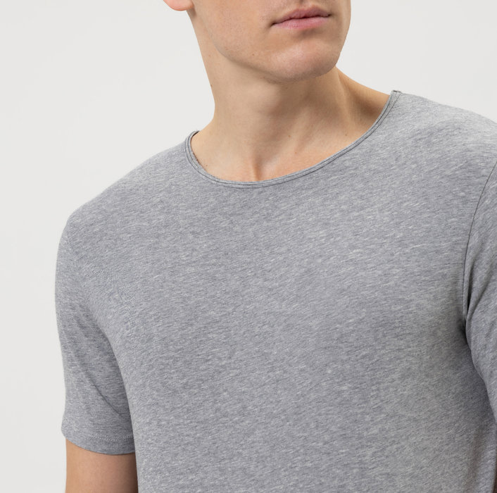 OLYMP Level Five Casual , T-Shirt, body fit | Silver Grey - 56603263