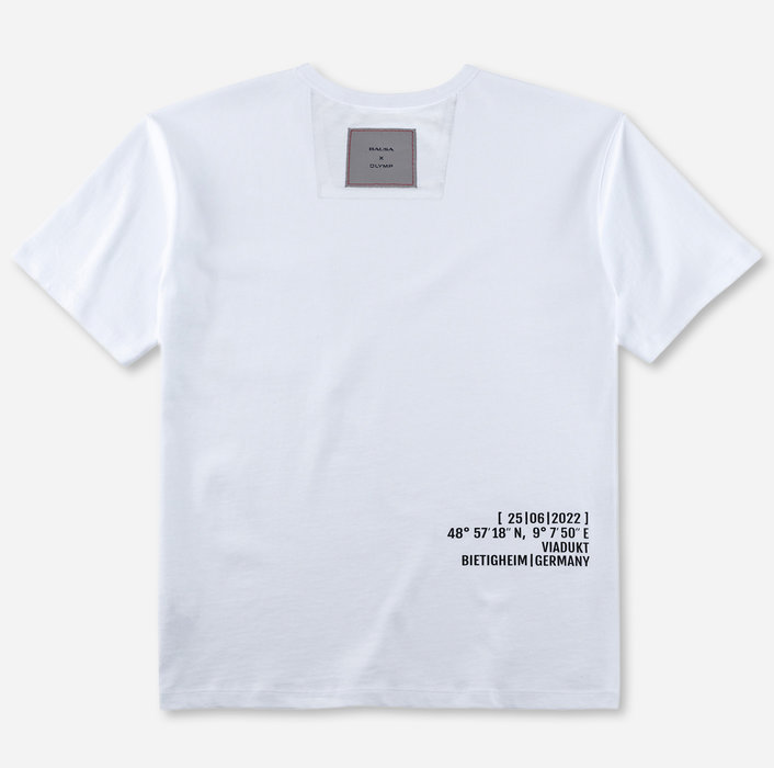 BAUSA X OLYMP, Oversize, T-Shirt, Weiß