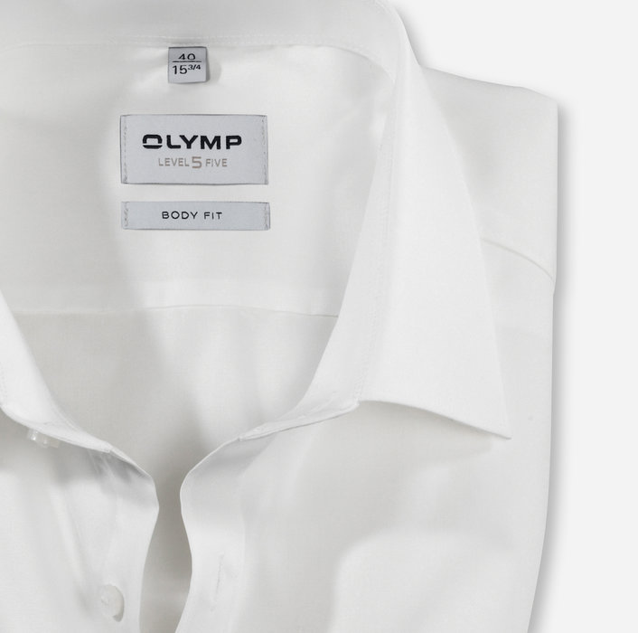 OLYMP Level Five, body fit, Business shirt, New York Kent, Beige Clair