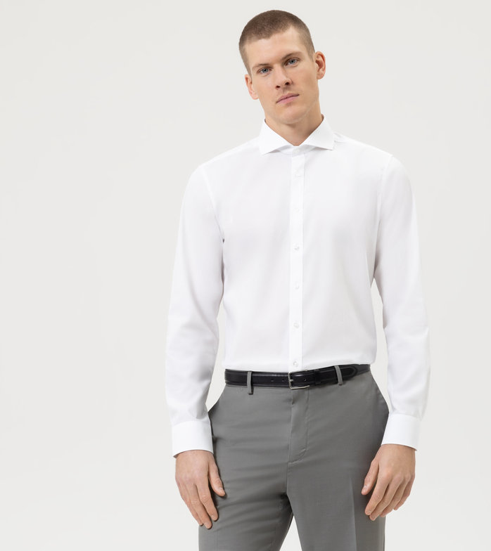 Level Five, Business shirt, body fit, Cutaway, White