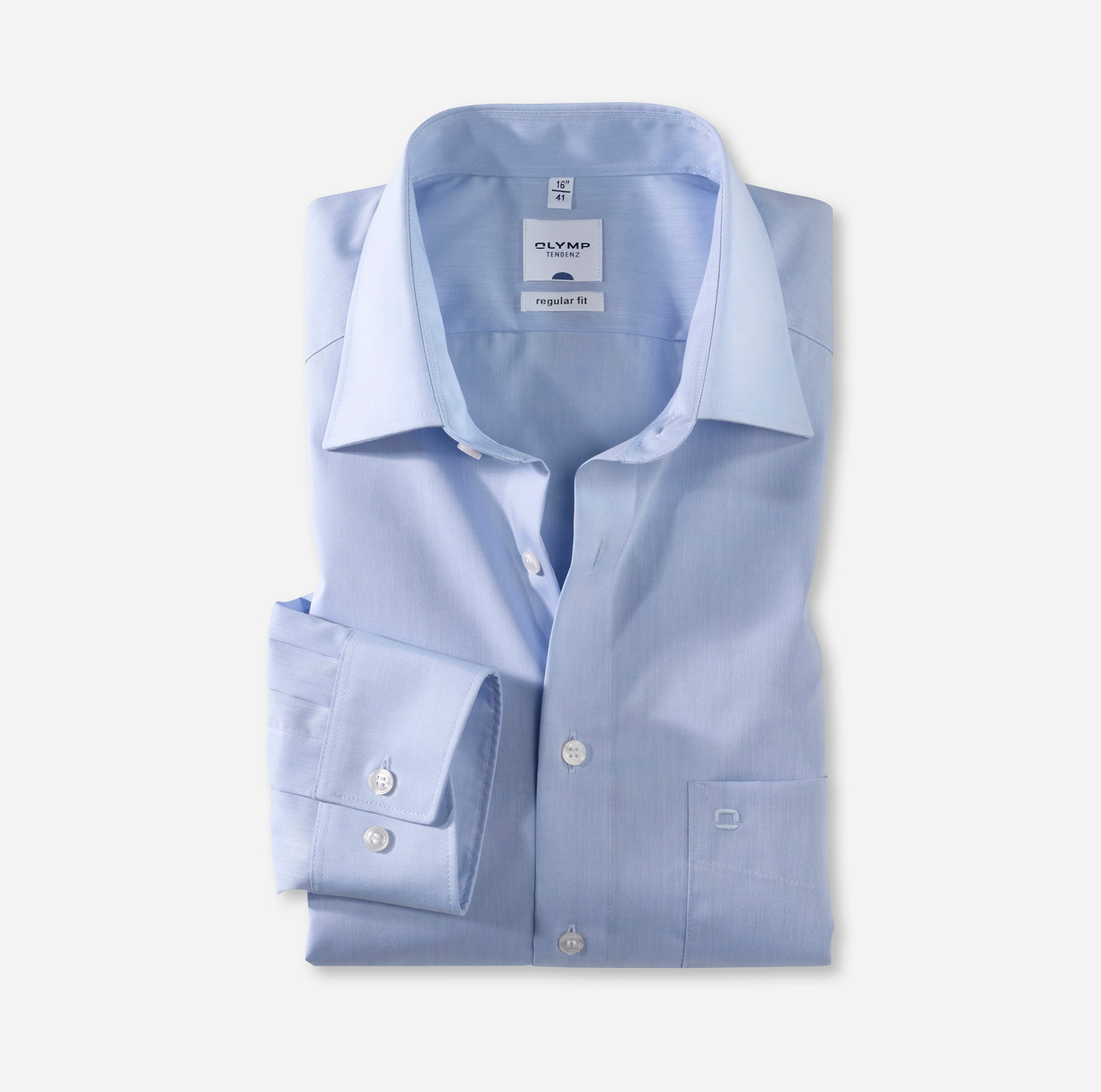 OLYMP Tendenz, regular fit, Business shirt, New Kent, Bleu