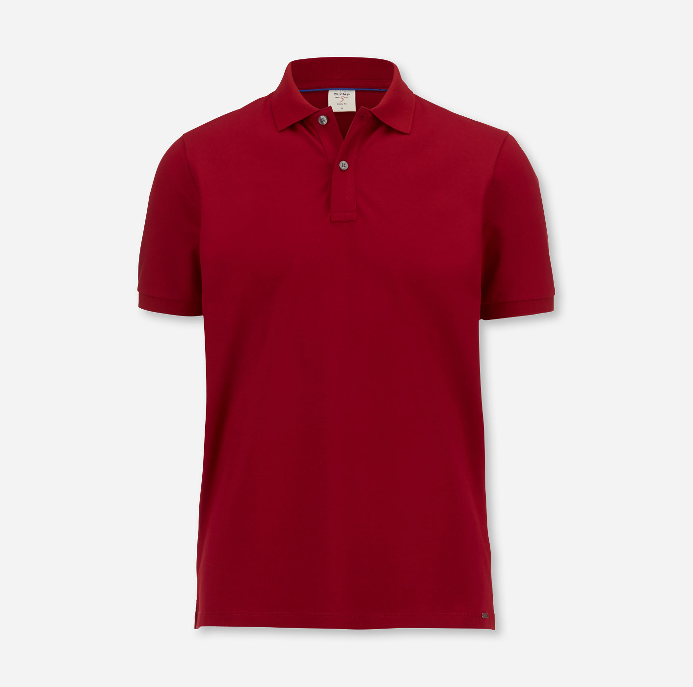 OLYMP Level Five Casual Polo, body fit, Rouge Foncé