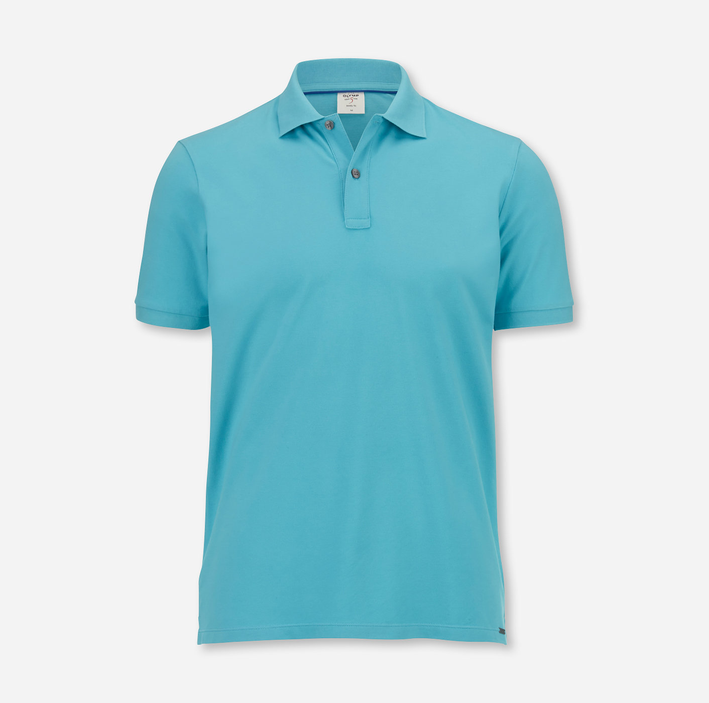 OLYMP Level Five Casual Polo, body fit, Turquoise