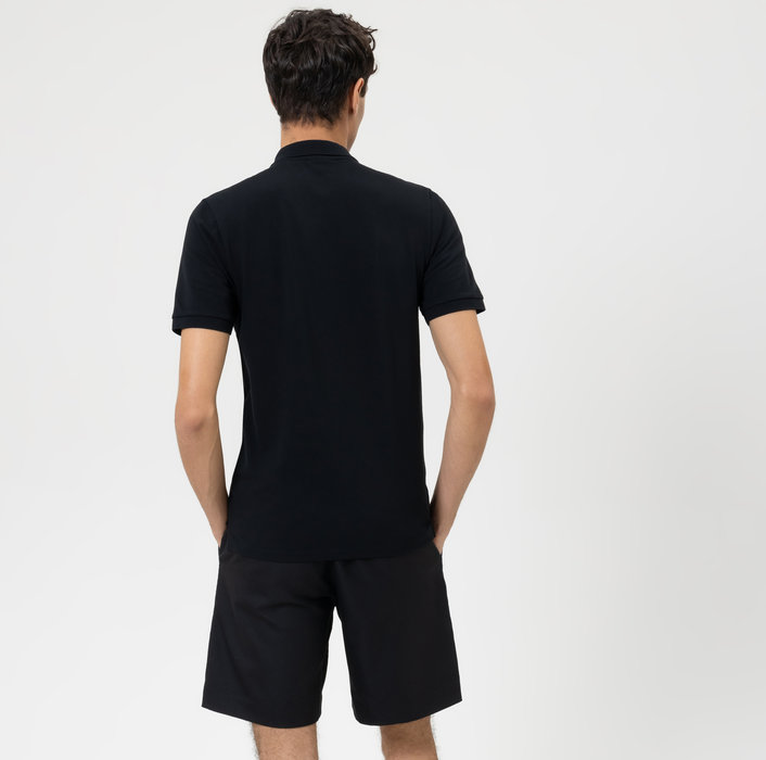 Level Five Casual , Polo, body fit, Schwarz