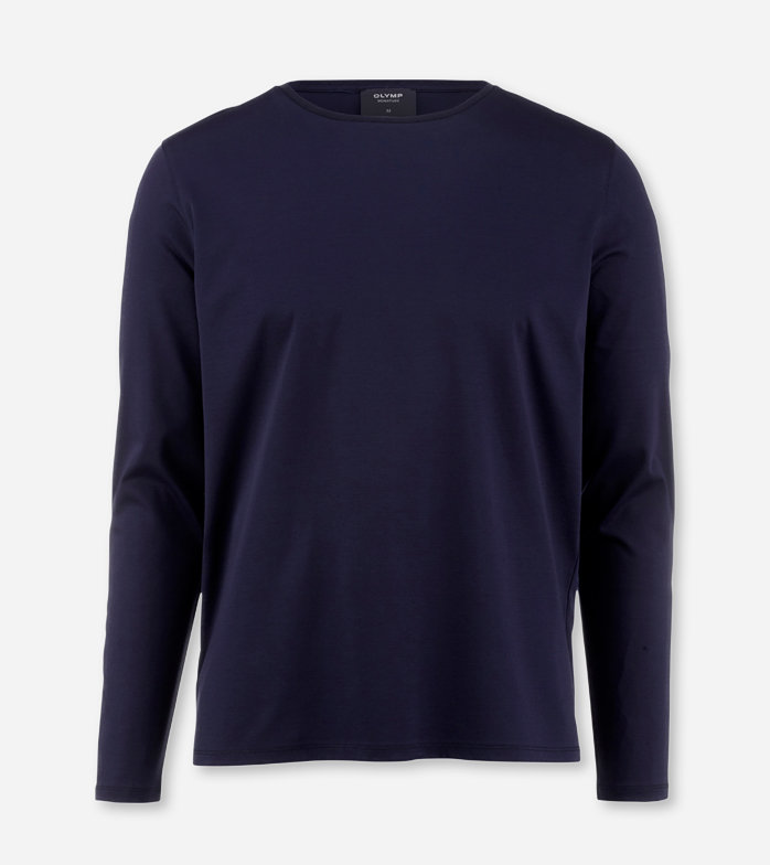 SIGNATURE Jersey , t-shirt met lange mouwen, Marineblauw