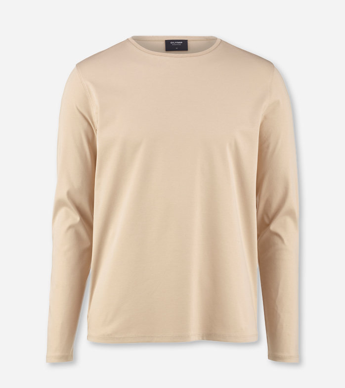 SIGNATURE Jersey, long-sleeved t-shirt, Caramel