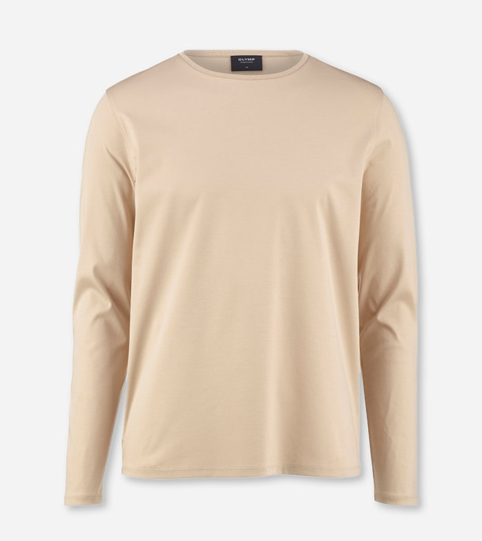 SIGNATURE Jersey , t-shirt met lange mouwen, Caramel