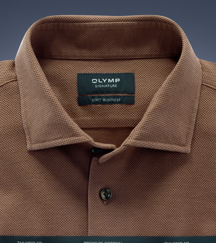 OLYMP SIGNATURE Soft business tailored fit Businesshemd Langarm