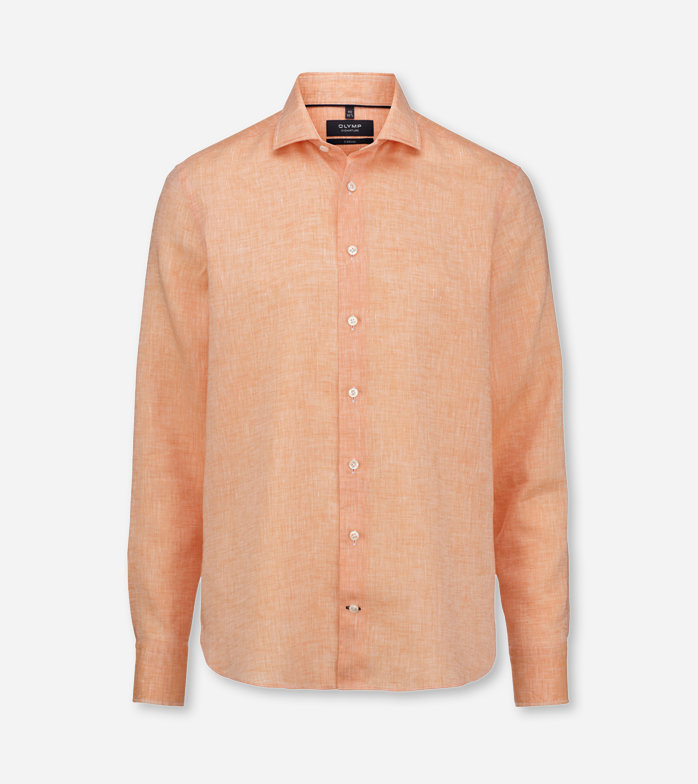 SIGNATURE Casual, Chemise décontractée, tailored fit, Kent, Orange Clair