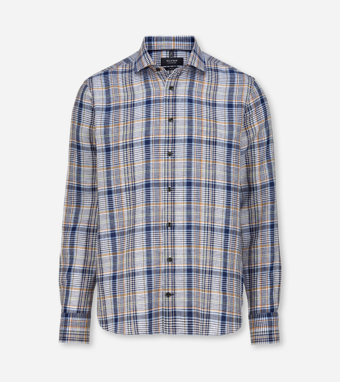 SIGNATURE Casual, Chemise décontractée, tailored fit, Kent, Bleu