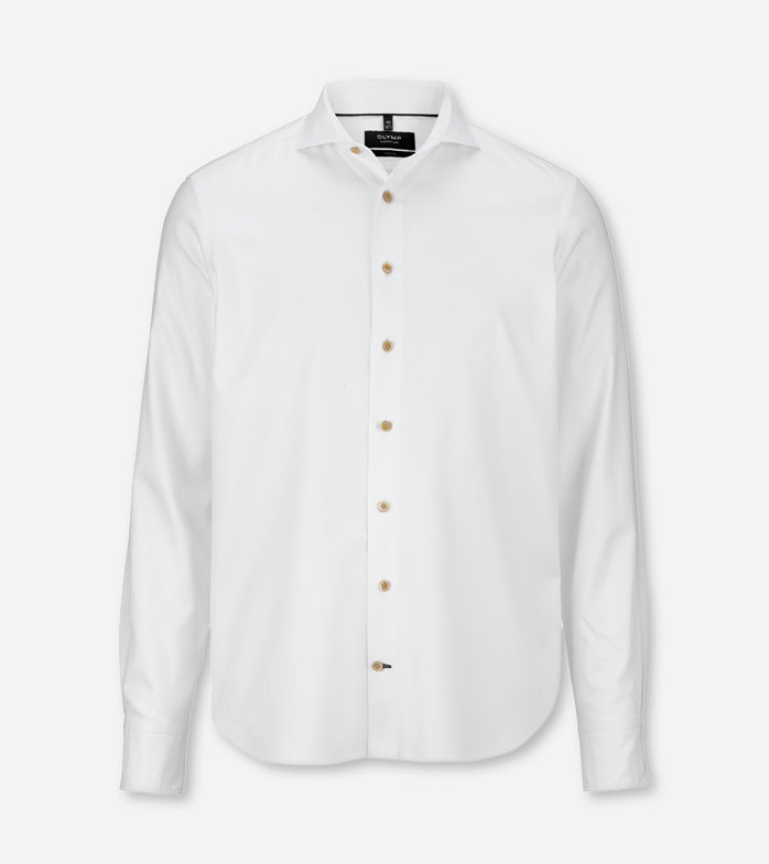 SIGNATURE Casual, Casual shirt, tailored fit, SIGNATURE Cutaway, White