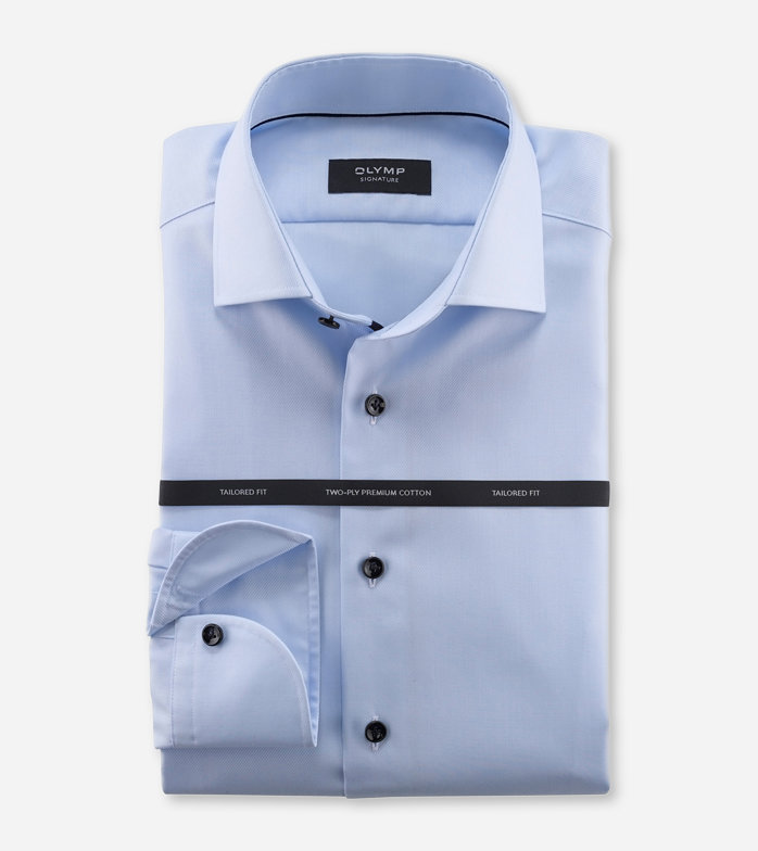 SIGNATURE, Business shirt, tailored fit, SIGNATURE Kent, Light Blue