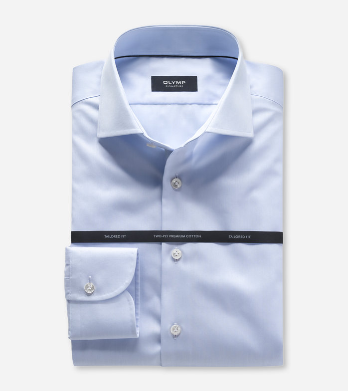 SIGNATURE, Business shirt, tailored fit, SIGNATURE Kent, Light Blue
