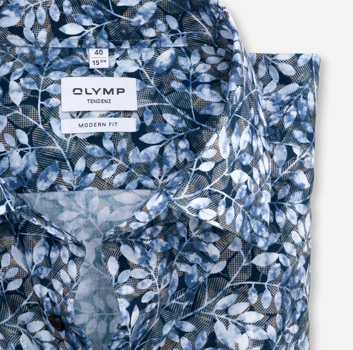 Businesshemd | OLYMP Tendenz, modern fit, New Kent | Bleu - 86022411 | Klassische Hemden