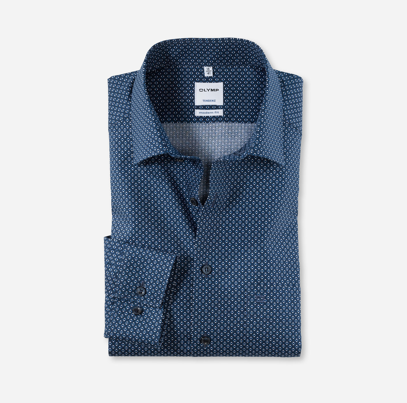 OLYMP Tendenz, modern fit, Business shirt, New Kent, Marine