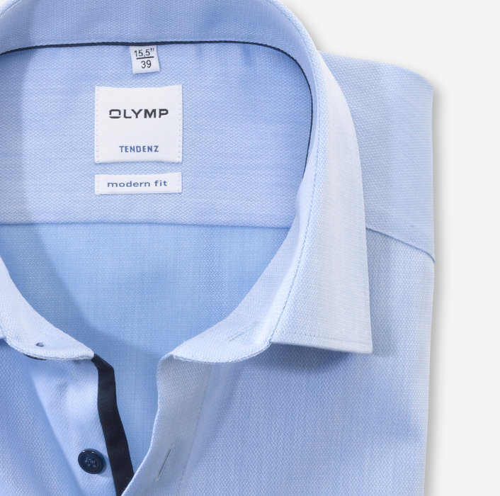 OLYMP Tendenz, modern fit, Business shirt, New Kent, Bleu
