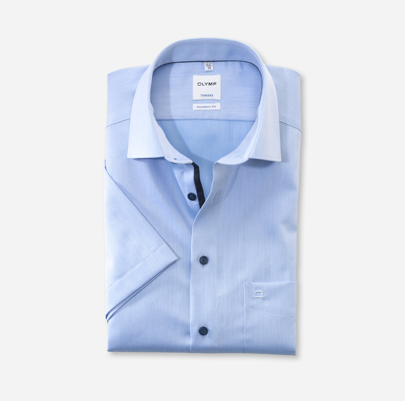 OLYMP Tendenz, modern fit, Business shirt, New Kent, Bleu