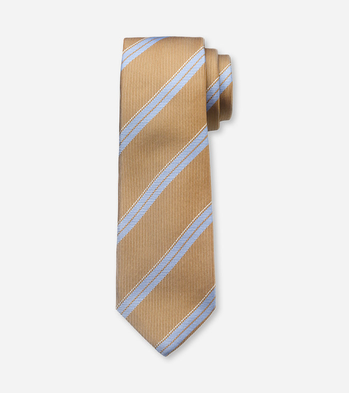 SIGNATURE Cravate, regular 7,5 cm, Caramel