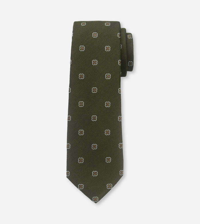 SIGNATURE Krawatte, regular 7,5 cm, Oliv