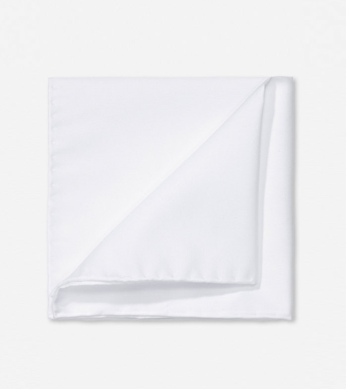 SIGNATURE Pocket square, 28x28 cm, White