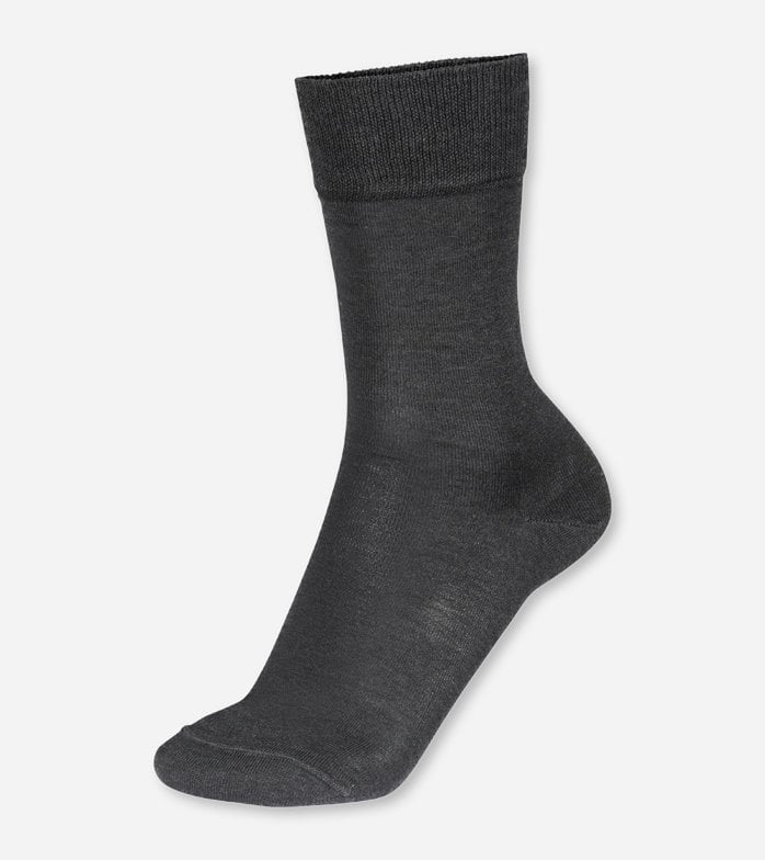 socks with elegant shine, Anthracite
