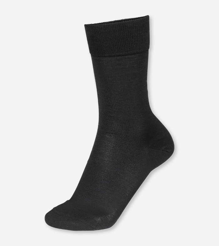 socks with elegant shine, Black