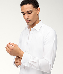 Business shirt | OLYMP Luxor 24/Seven, modern fit, Global Kent | Bleu -  12582411
